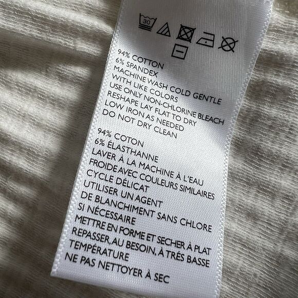 Urban Outfitters Ribbed Crop Tank Top Womens Sz Small White Flowy Beach Boho USA - Picture 3 of 8